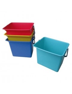 Cubo rectangular 6 l. rojo