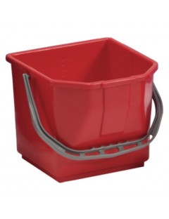 Cubo plástico TTS 15 l. rojo