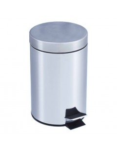 Papelera c/pedal inox...