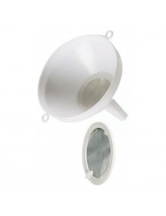 Embudo c/filtro inox 22 cm....