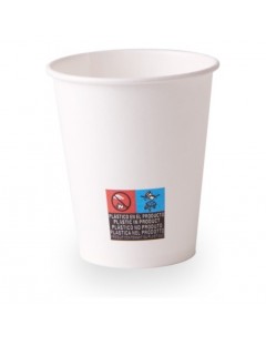 Vaso cartón 195 cc. blanco...