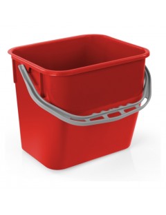 Cubo plástico TTS 12 l. rojo