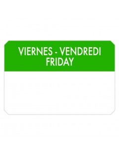 Etiqueta adhesiva "Viernes"...