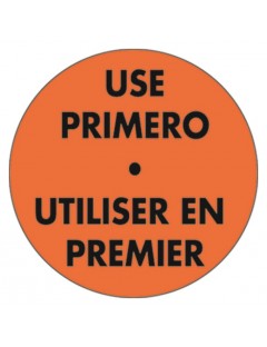 Etiqueta adhesiva "Use...