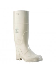Bota alta T. 38 blanca (par)