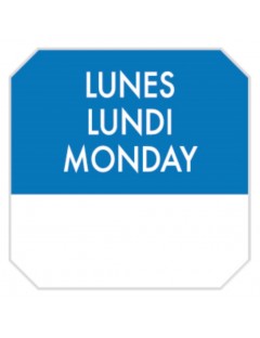 Etiqueta adhesiva "Lunes"...