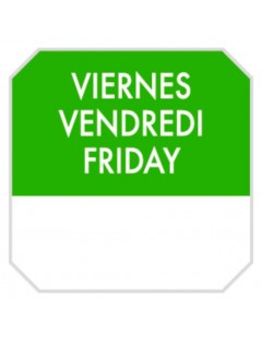 Etiqueta adhesiva "Viernes"...