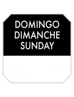 Etiqueta adhesiva "Domingo"...